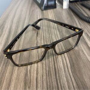Cartier C Décor CT0005O Havana Eyeglasses Authentic